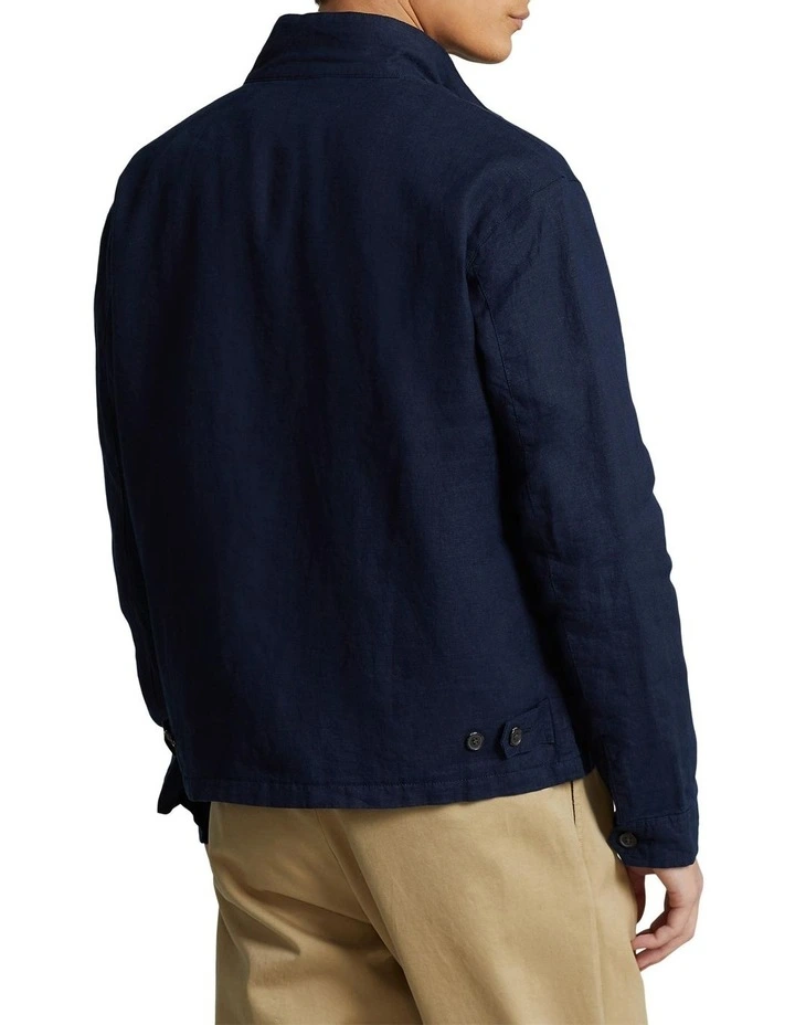 Linen Jacket in Navy