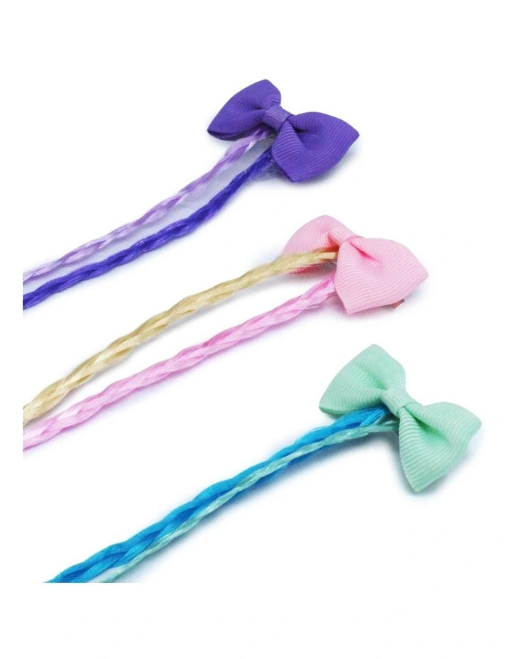 Hair Plait Clip 6 Pack in Multi