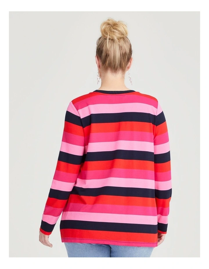 Bamboo Ponte Top in Stripe