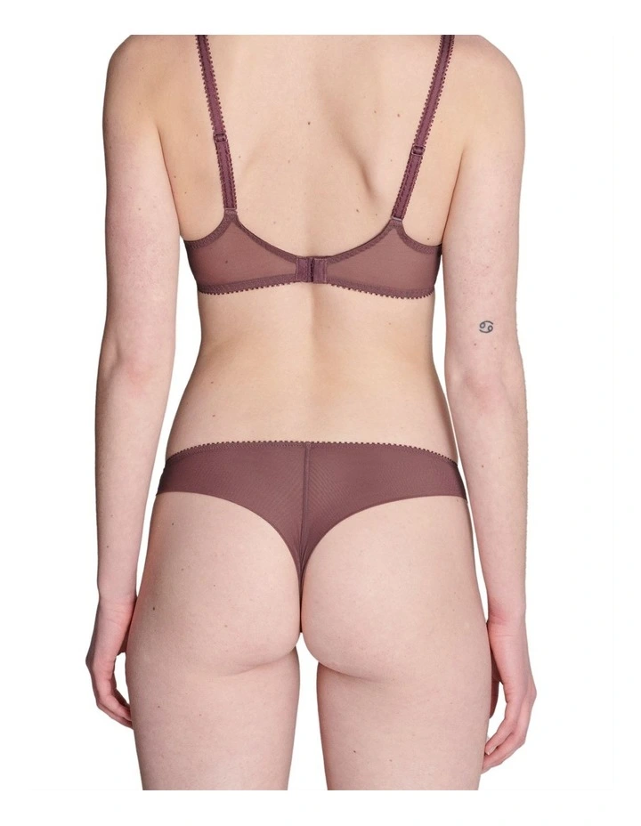 Embleme Tanga Brief in Brown