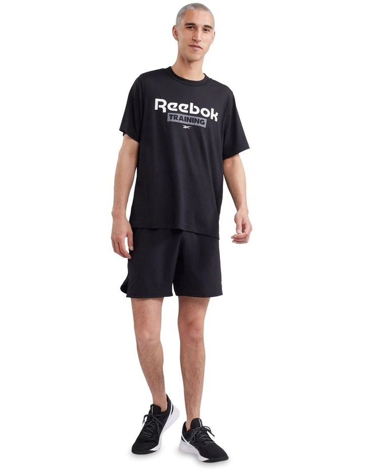 Training Graphic Short Sleeve Tee in Black