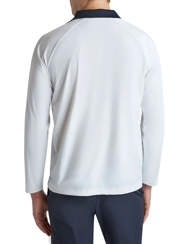 Prestwick Long Sleeve Polo in White