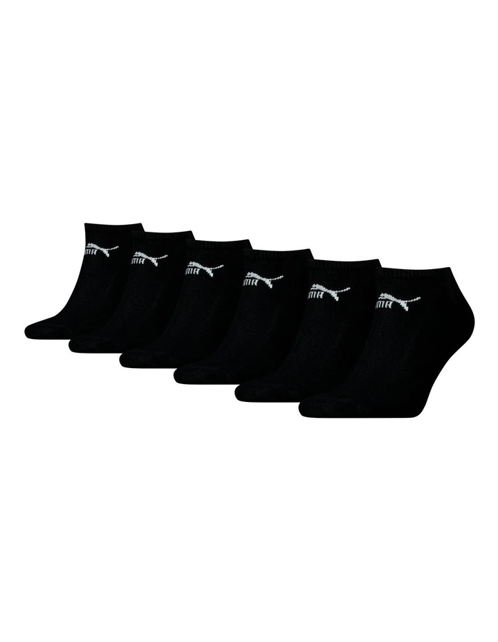 6 Pack Sport Elements Sneaker Socks Black