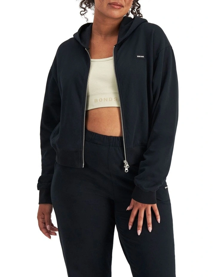 Move Double Zip Hoodie in Nu Black