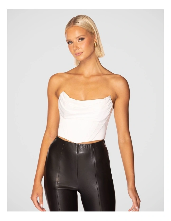 Mika Corset Top in Ivory