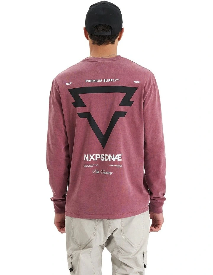 Liminal Heavy Relaxed Long Sleeve Tee in Pigment Renaissance