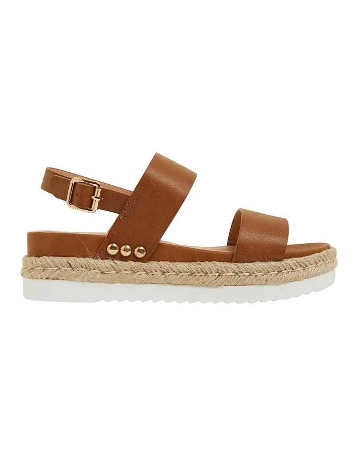 Wave Tan Smooth Sandals