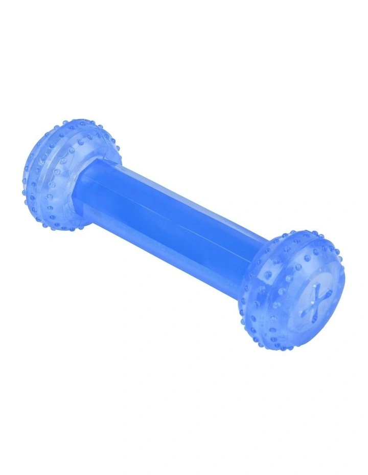 Freezy Dog Toy Dumbbell 16x5.5cm in Blue