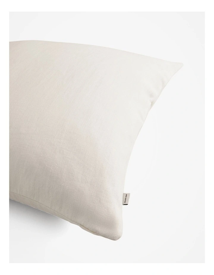 Cove Linen Cushion 60x60 in Snow