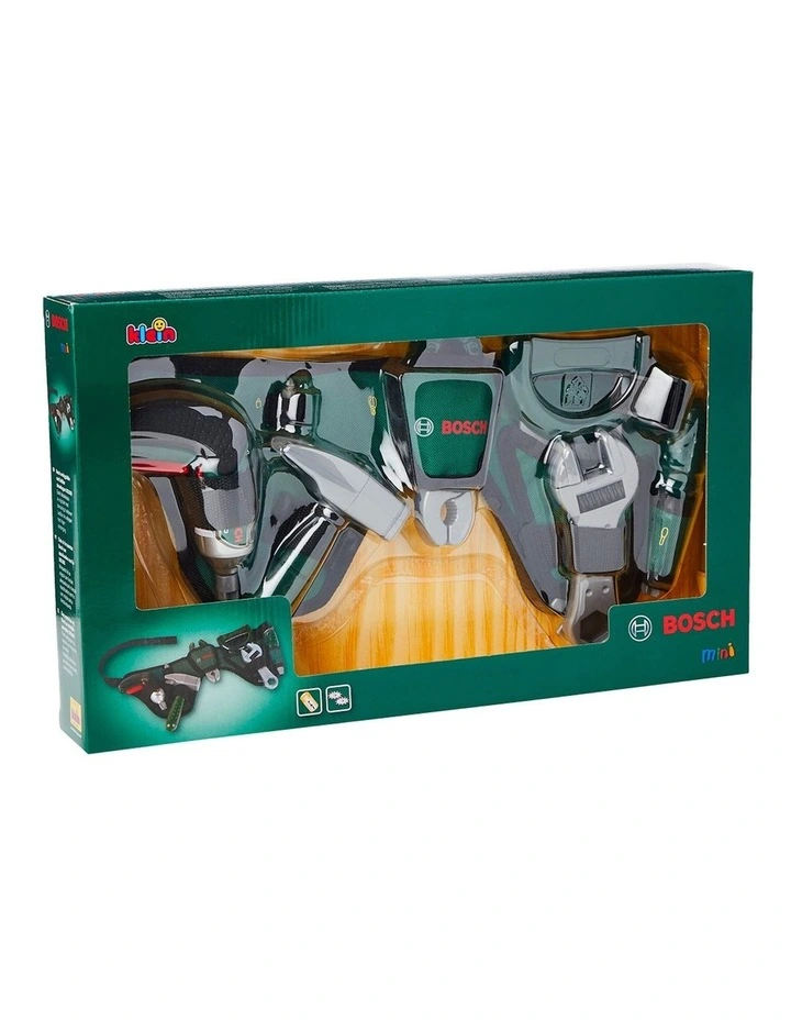 8 Piece Bosch Tool Belt Set Play Toy in Multi