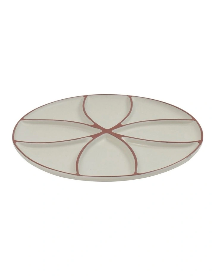 Shari Divider Platter 30cm in Natural