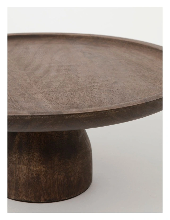 Cake Stand in Walnut Look