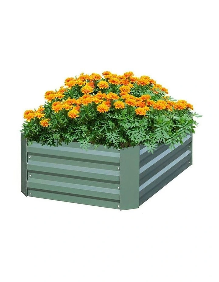 Square Outdoor Planter Box 100cm in Green