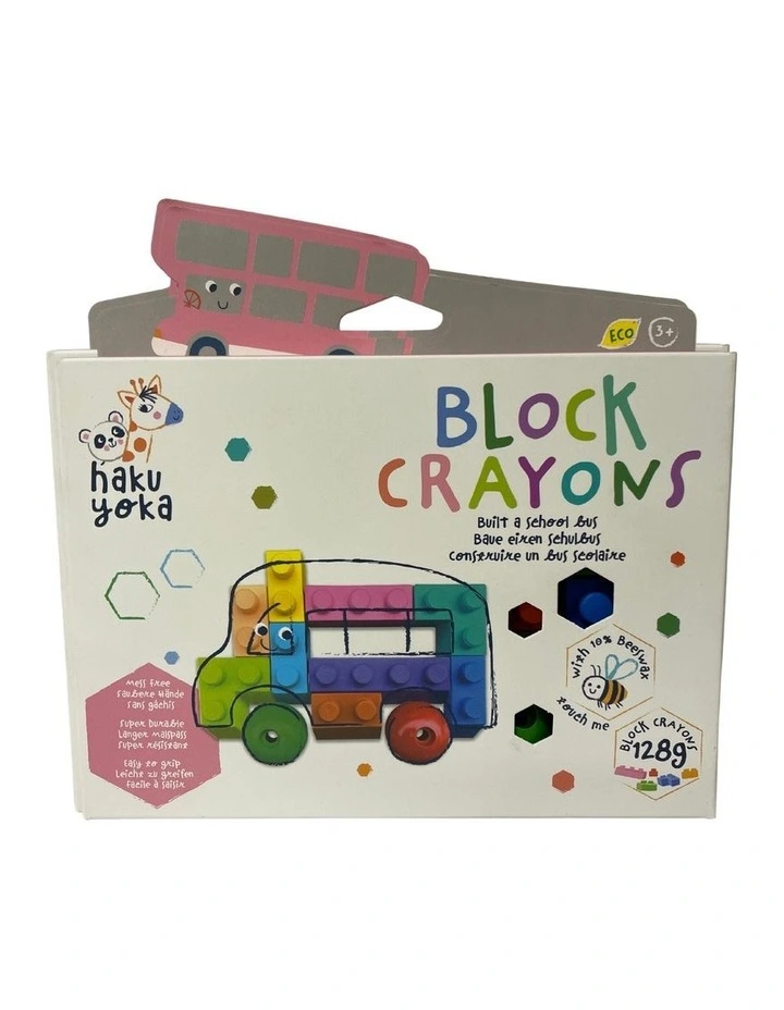 School Bus Block Crayons