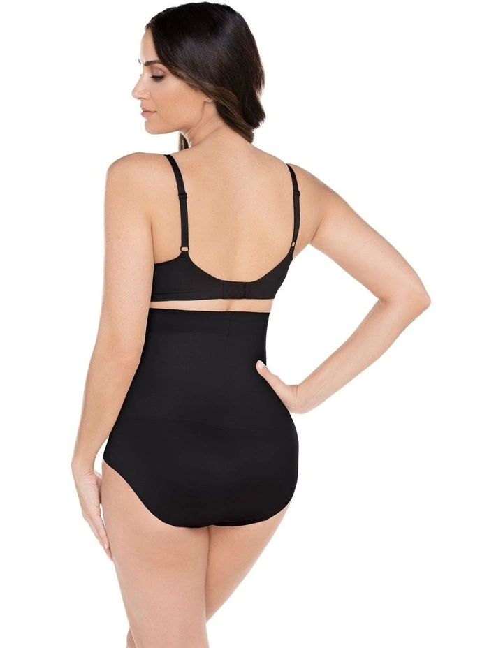 Comfy Curves Firm Control Ultra High Waist Shapewear Brief in Black