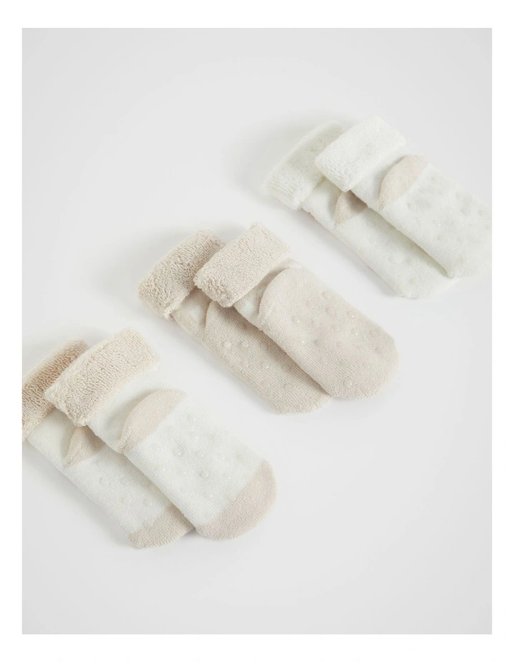 Fox Sock 3 Pack in Oat
