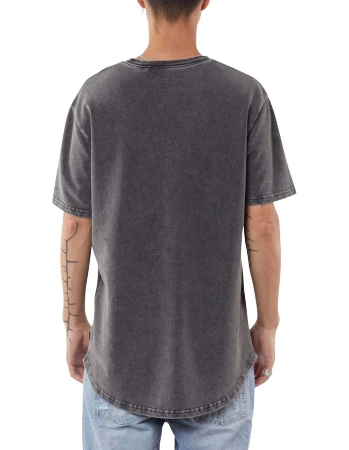 Acid Pique Tee Washed Black