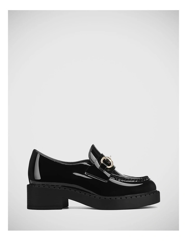 Carsen Patent Leather Loafer in Black