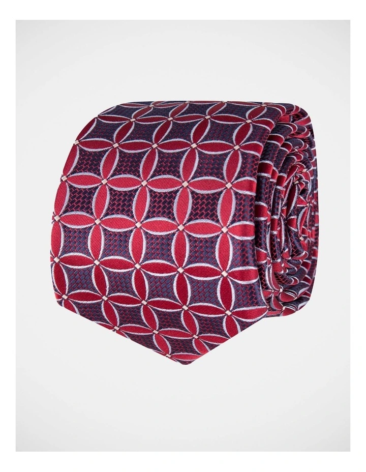 Geo Poly Tie Red