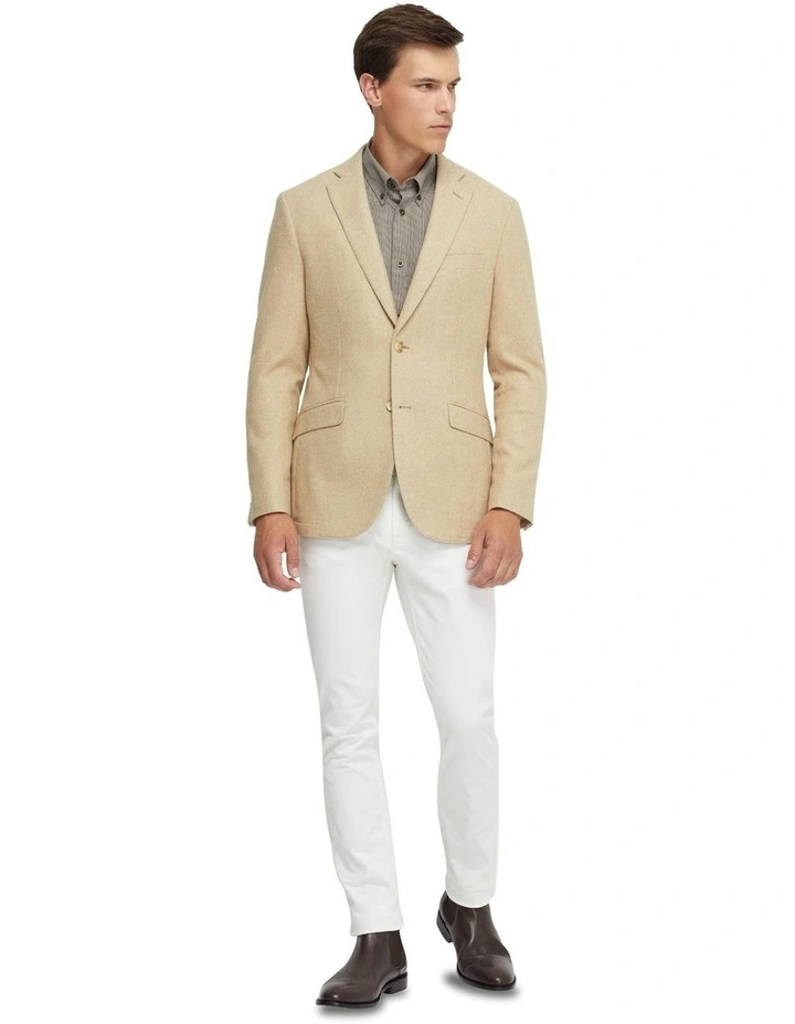 Milton Wool Rich Blazer in Oatmeal