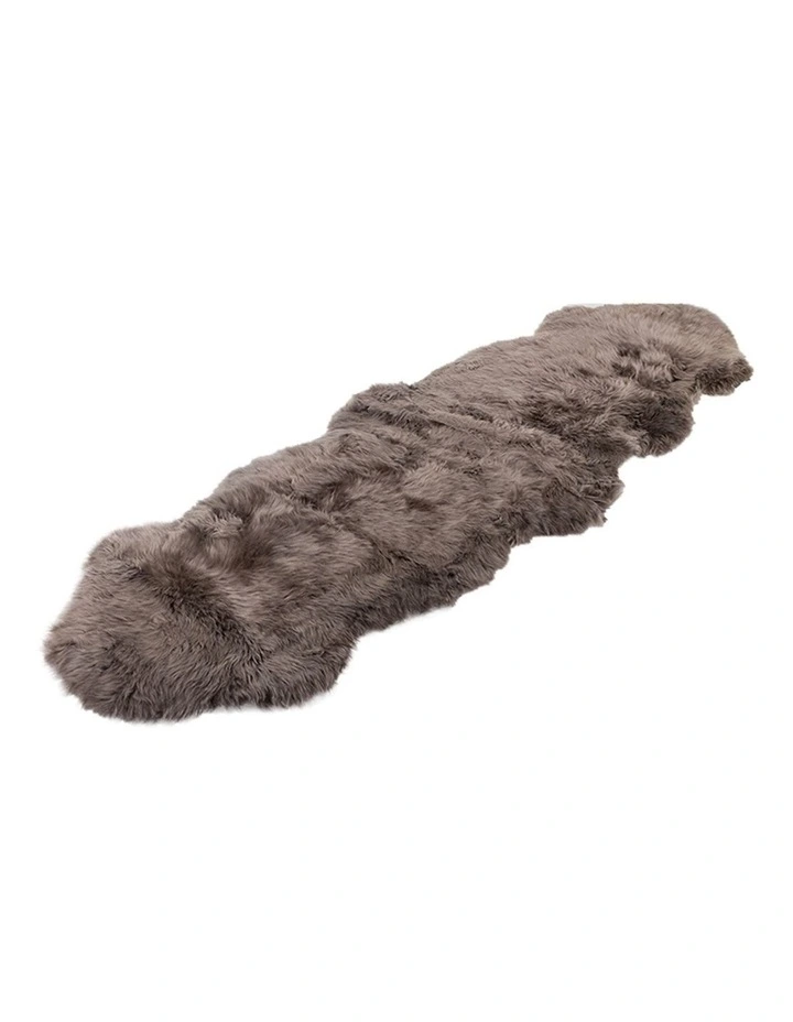 Naturally Sheepskins Long Wool Sheepskin Rug Double (Dusky Mauve)