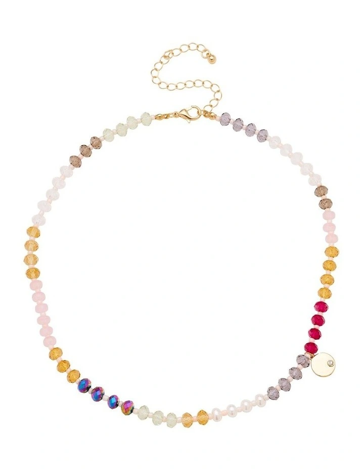 Soda Pop Bead Necklace in Pink