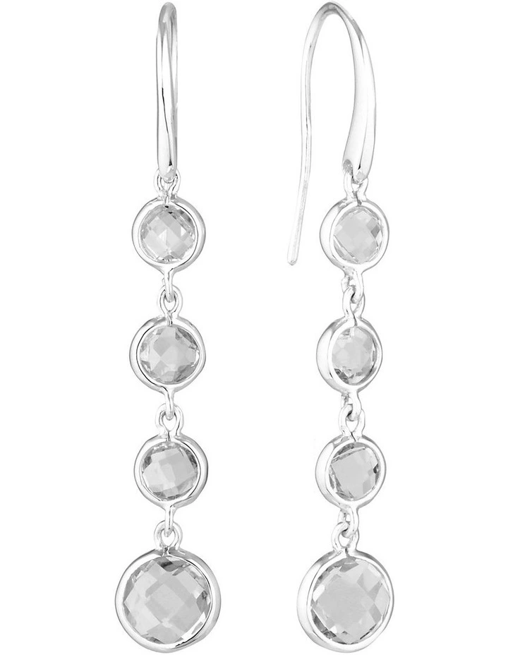 Helios Silver Drop Earrings