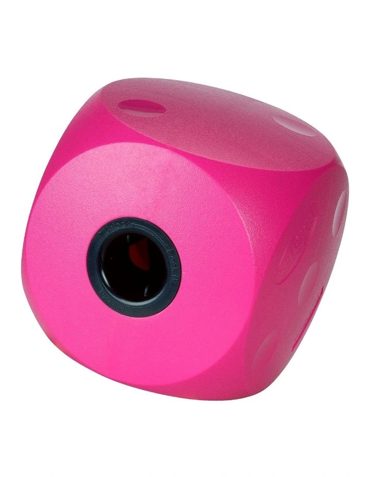 Buster Food Cube Interactive Treat Dispensing Large Dog Toy in Cherry