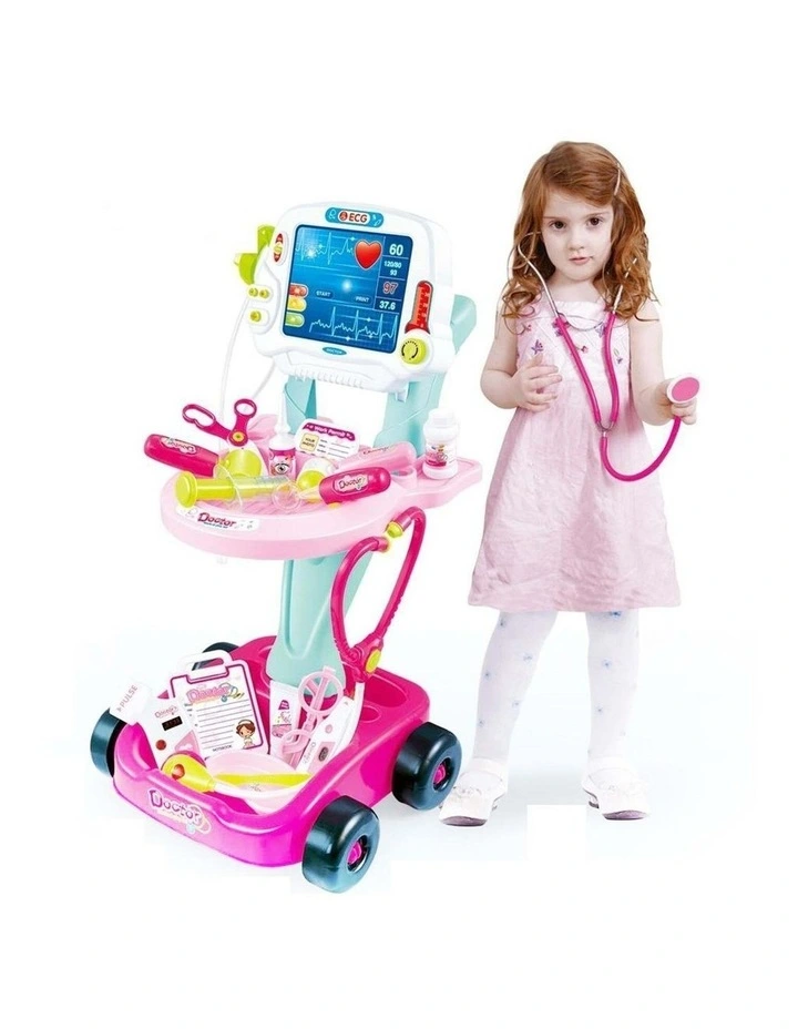 Kids Children's Doctors Medical Cart & ECG Machine