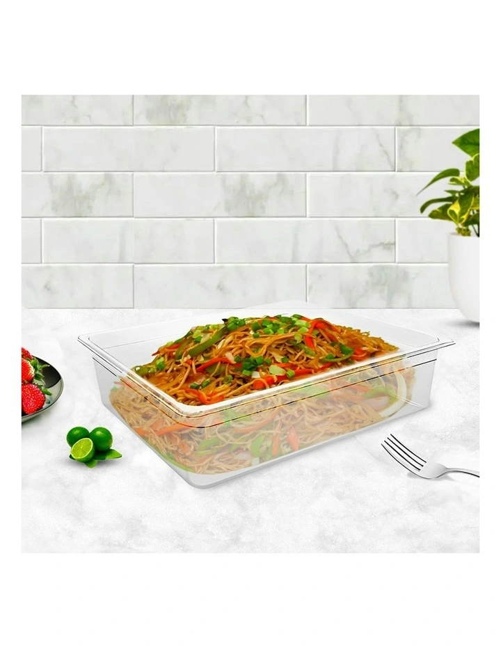 Gastronorm GN Pan 1/1 Food Tray Storage 150mm in Clear