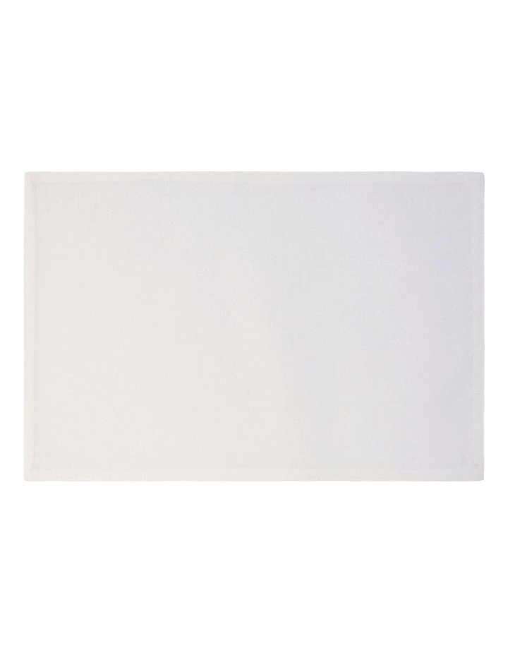 Classics Cotton Placemat 45x30cm in Snow
