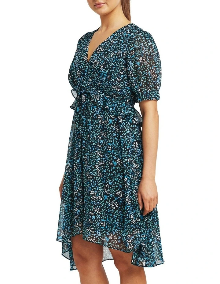 Diane Mini Dress in Blue