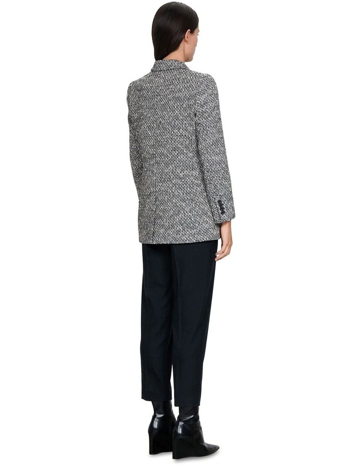 European Boucle Blazer in Black