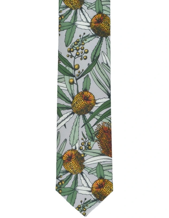 Banksia Cotton Tie in Grey