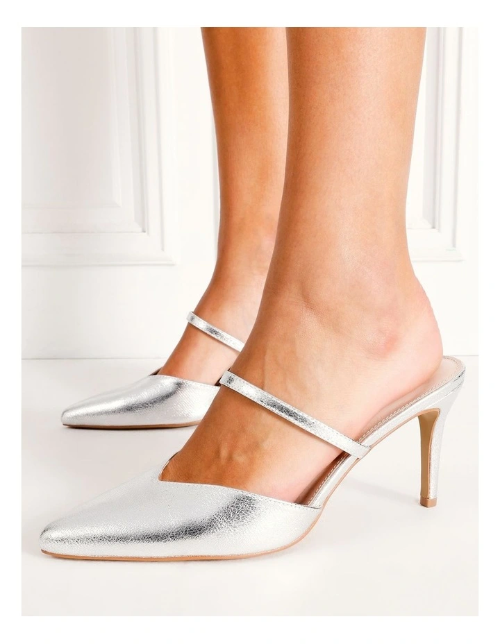 Chantelle Heeled Shoe in Silver