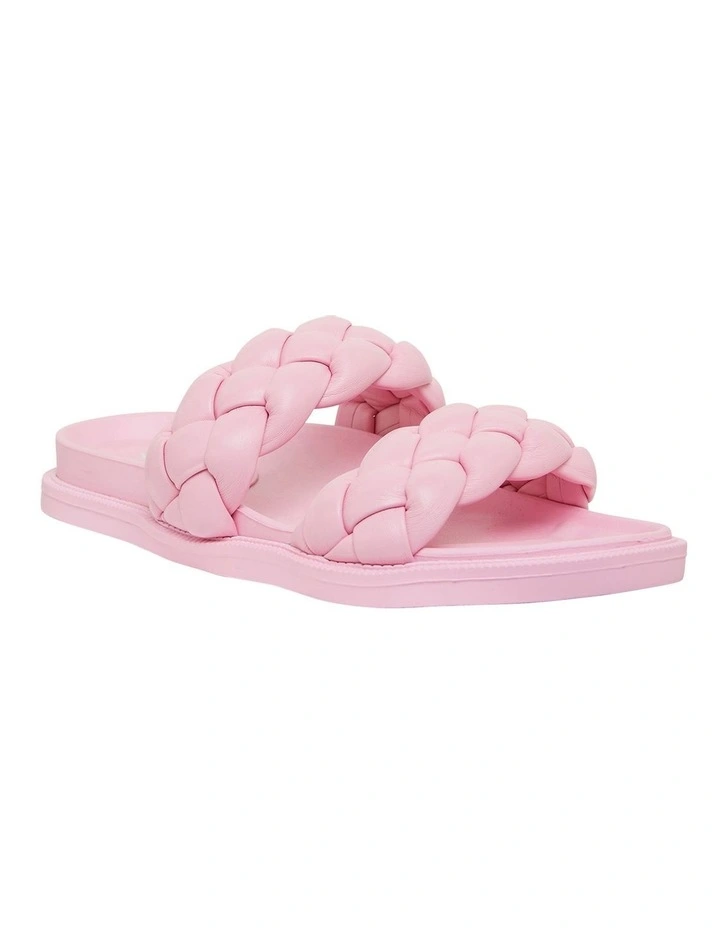 Gossip Pink Smooth Sandals