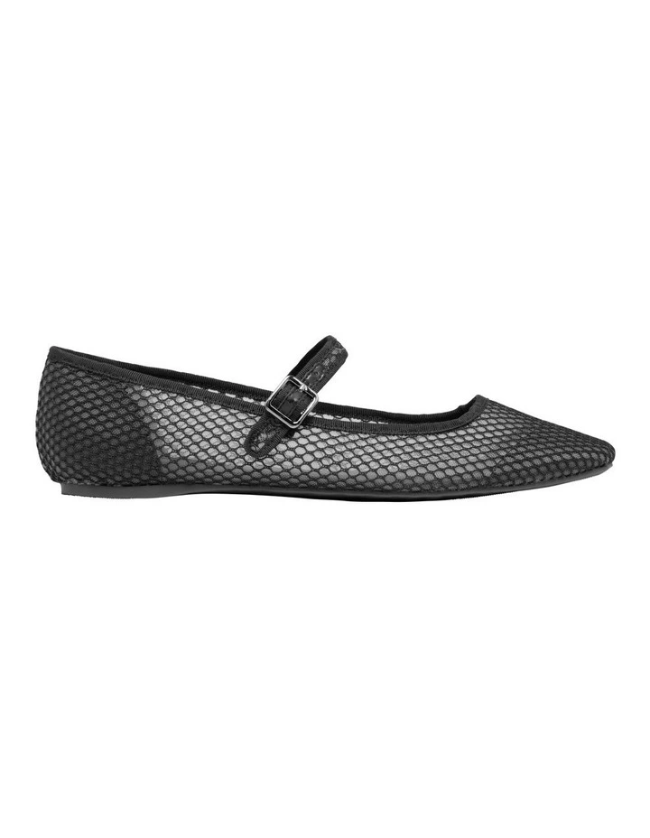Lilop Mesh Mary jane Flat in Black