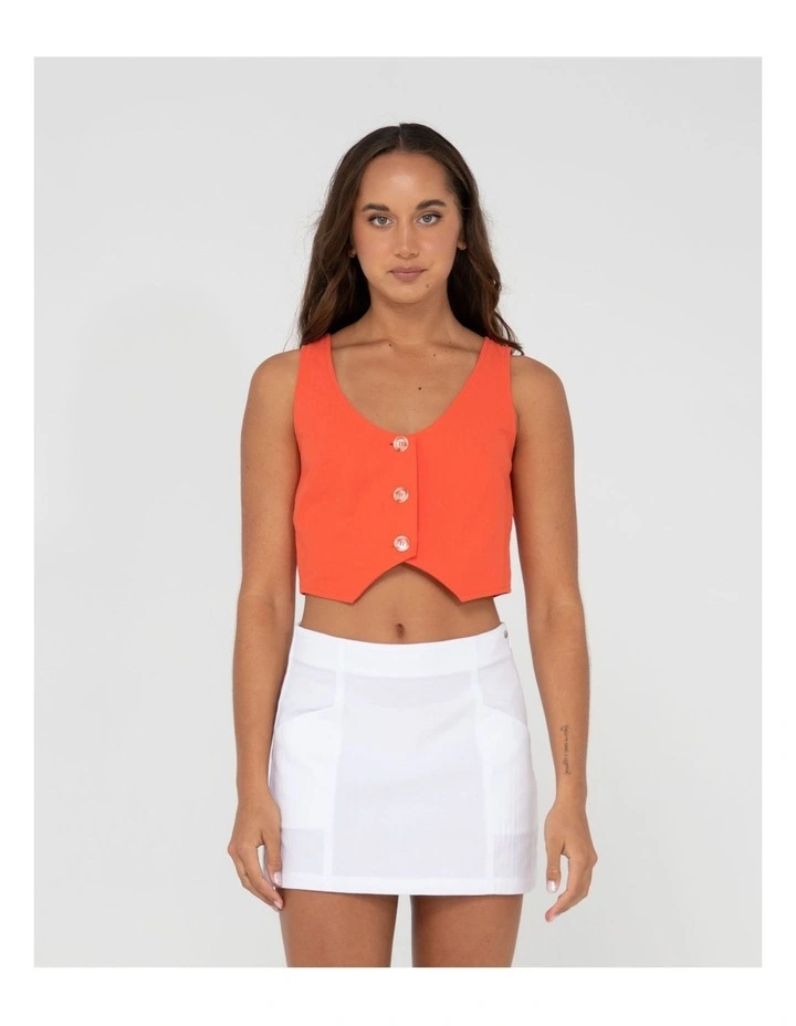 Sicily Vest in Red