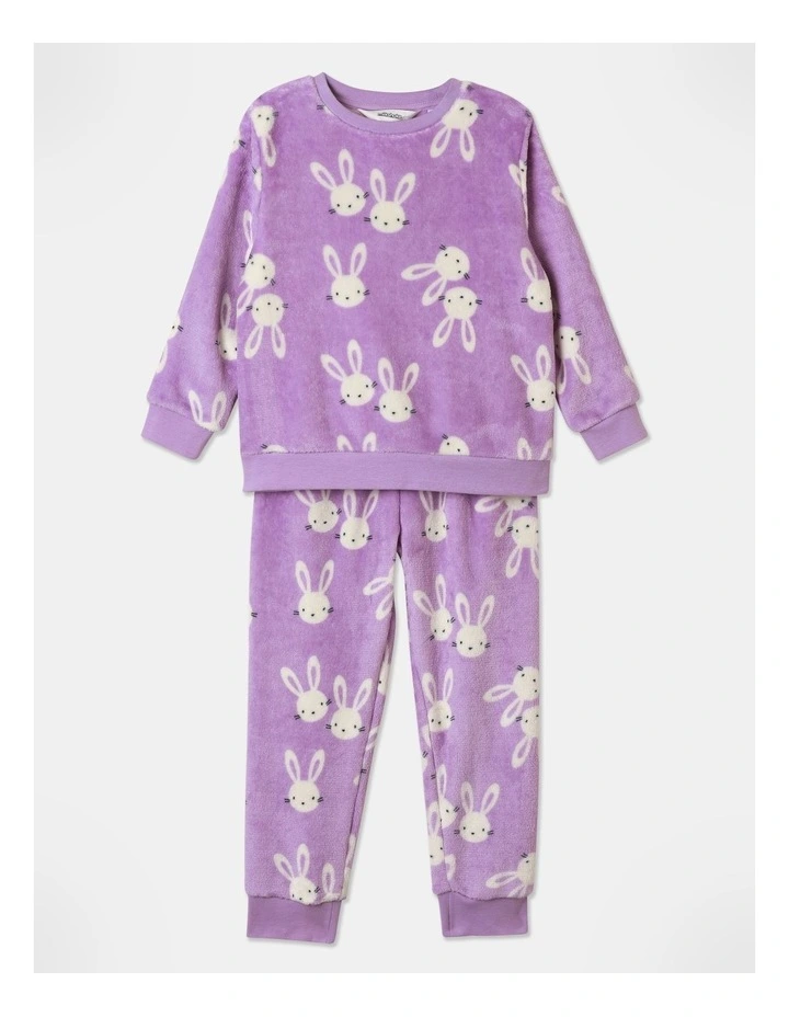 Bunny Pyjama Set in Purple