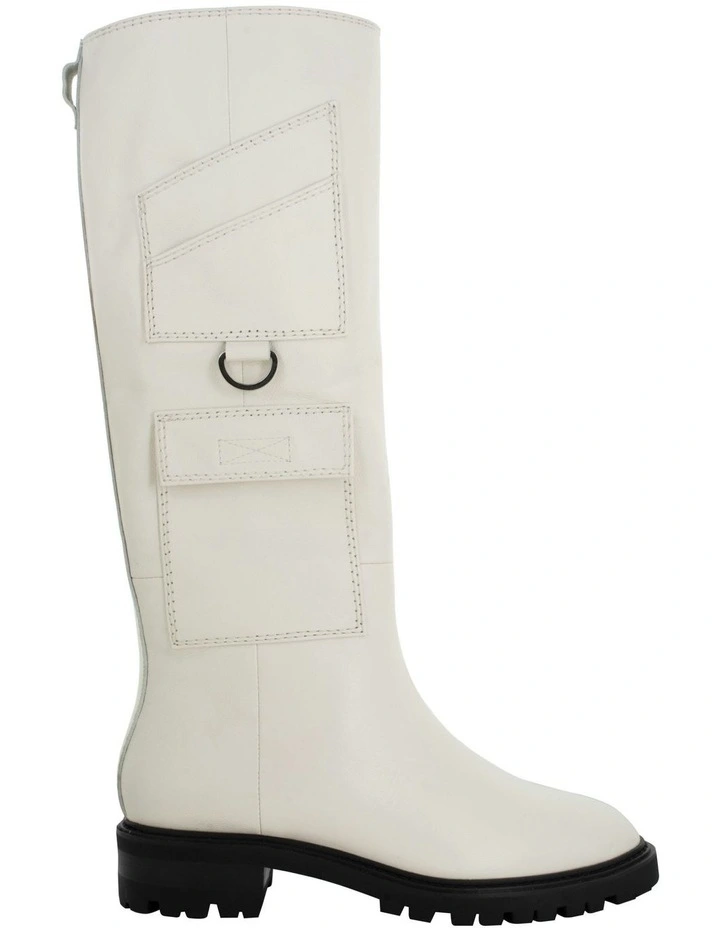 Mikki III Knee High Boots in White