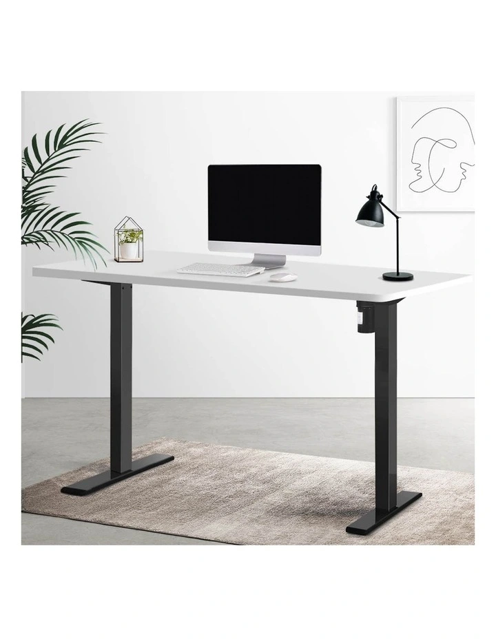 Electric Standing Desk in White