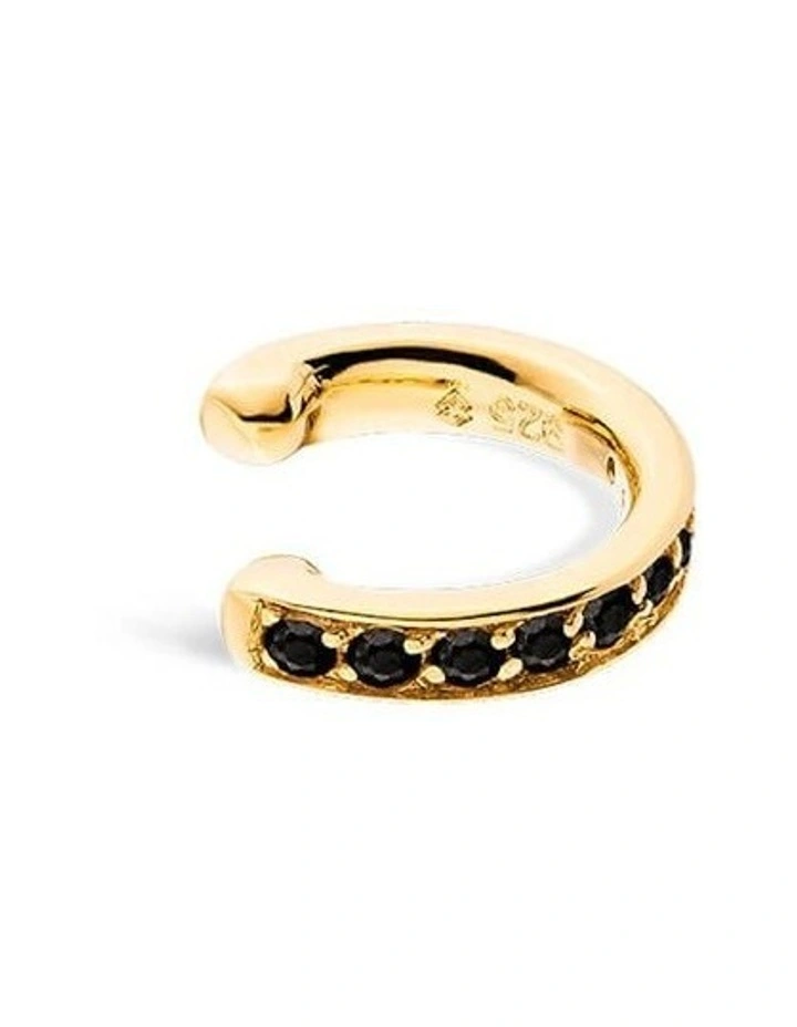 Edge Mono Ear Cuff in Black