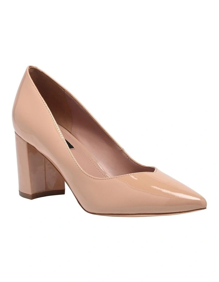 Cate Block Heel Pump in Light Pink