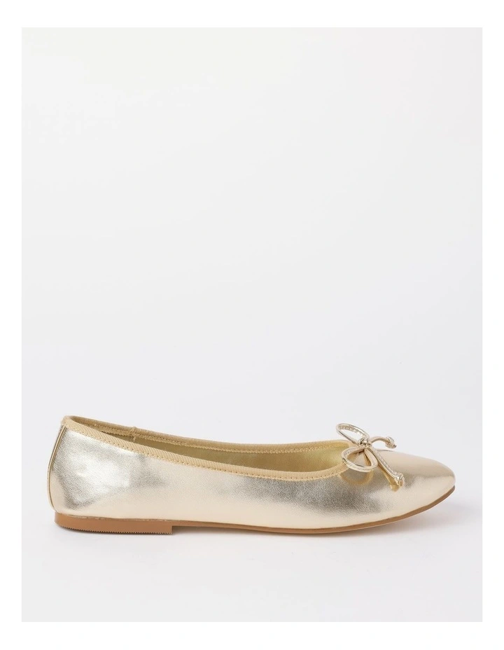 Gia Ballet Flats in Gold