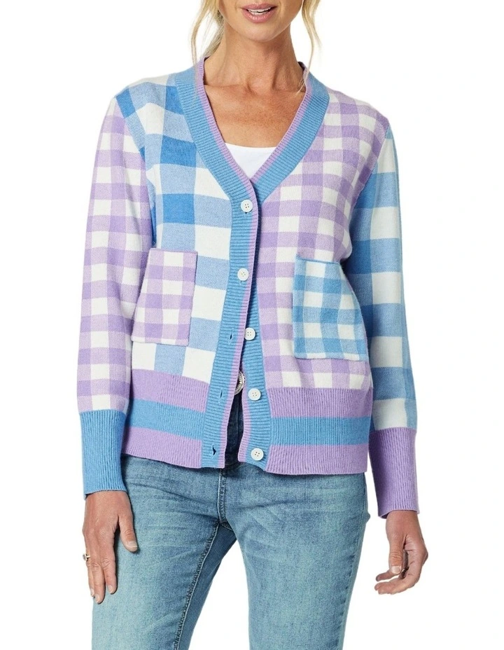Check It Out Cardigan in Multi