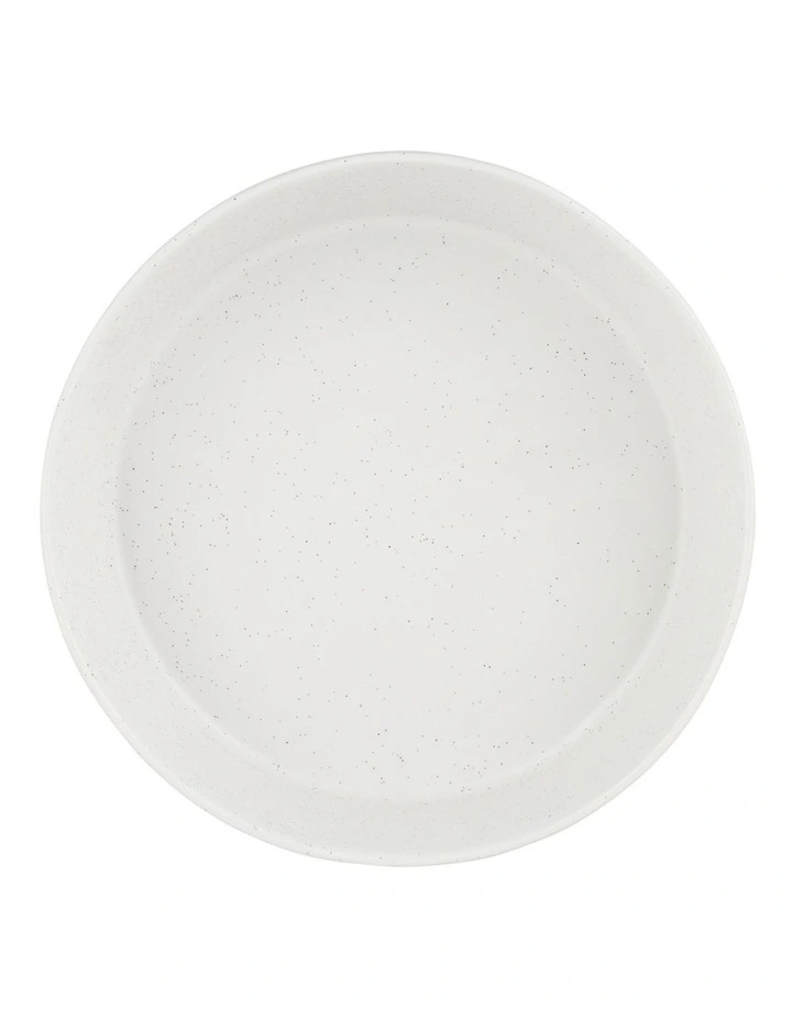Onni Speckle Serving Bowl 25x8cm in White