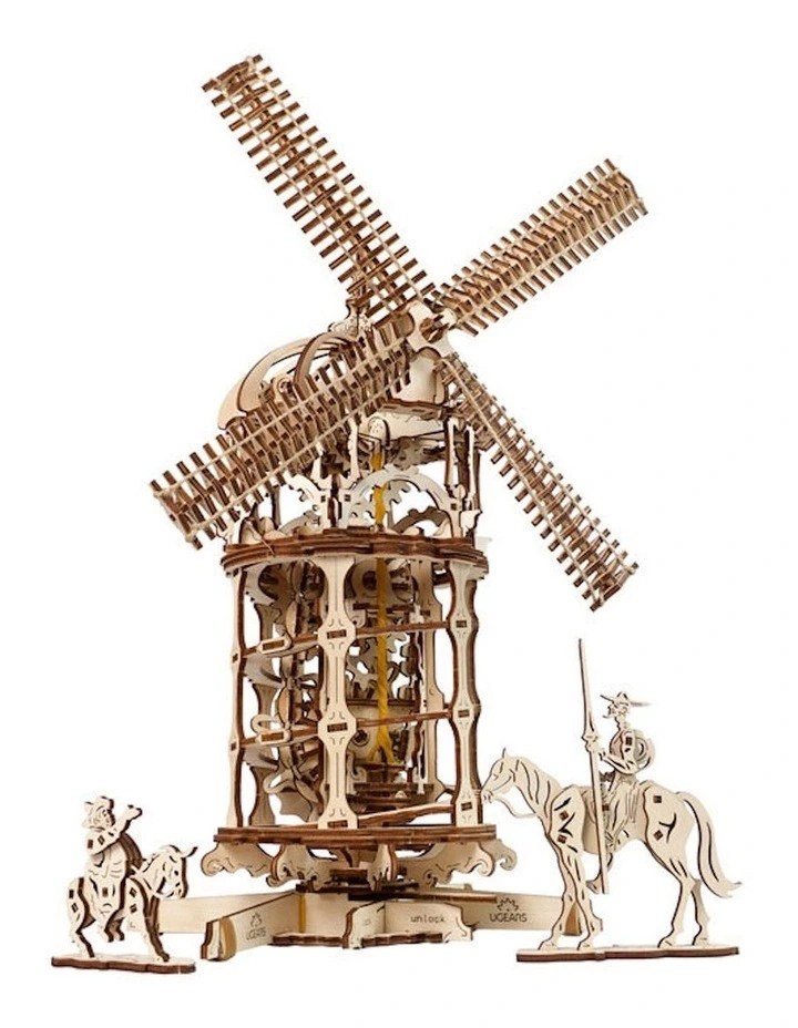 Mechanical Tower Windmill 585 Piece Wooden 3D Puzzle Set (14 Years)
