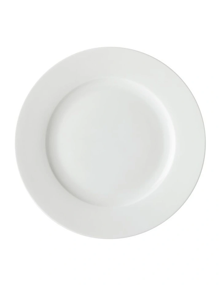 Basics European Rim Dinner Set 12 Piece in White