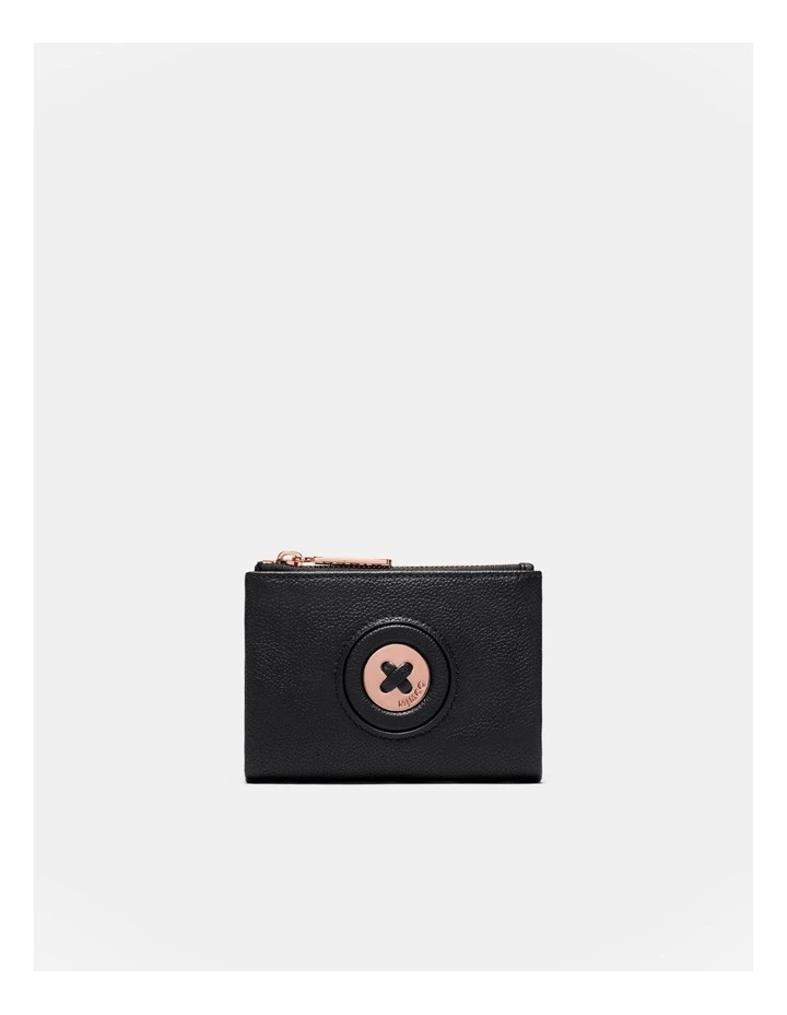 Mim-mazing Medium Wallet in Black/Rose Gold