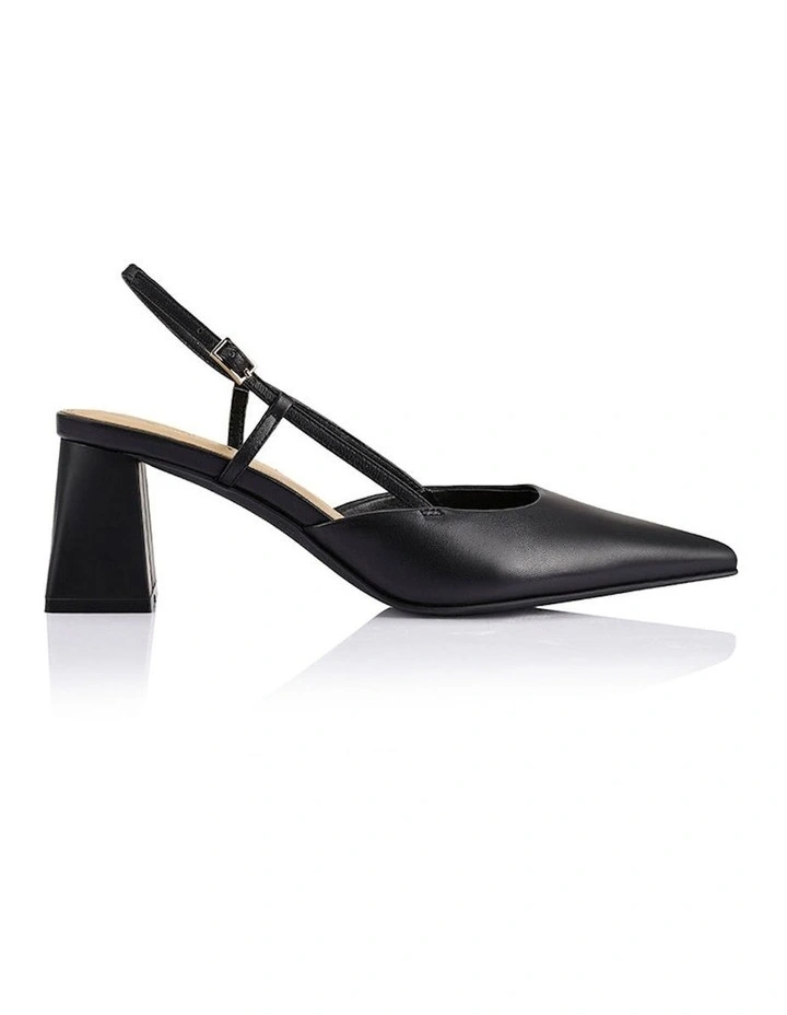 Yasmine Slingback Heels in Black